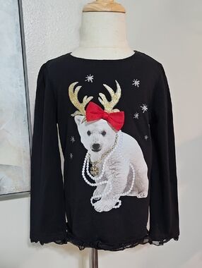 3 for $10 ❄️ Girls Polar Bear Reindeer Shirt - 5T